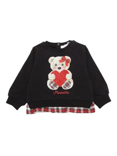 Monnalisa Kids' Sweatshirt In Black