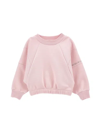 Monnalisa Kids'   Sweatshirt In Petal Pink