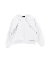 Monnalisa Sweatshirt With Shrug In White