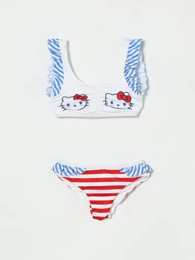 Monnalisa Swimsuit  Kids Color Red In White