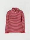 Monnalisa Striped Jumper In Pink