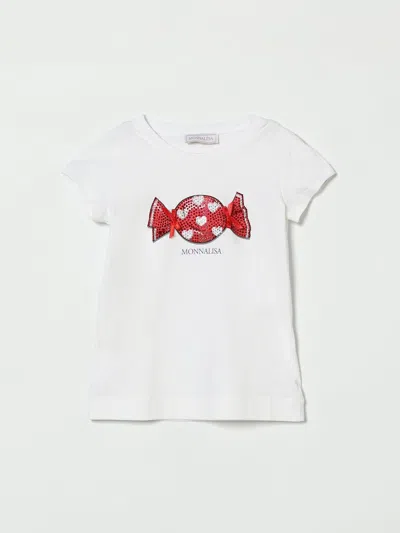 Monnalisa T-shirt Kids  In White