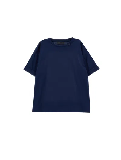 Monnalisa Kids' T-shirt Mit Anstecknadel In Blue