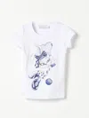Monnalisa T-shirt Mit Hasen-print In White