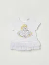 Monnalisa T-shirt  In Cotone Con Rouches