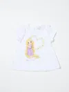 Monnalisa Baby Girls Princess Maxi T-shirt In White
