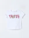 MONNALISA T-SHIRT MONNALISA KIDS colour WHITE,F41703001