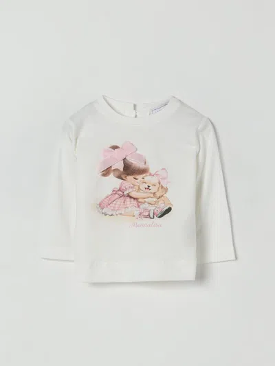 Monnalisa Babies' T-shirt  Kids Color Yellow Cream In White