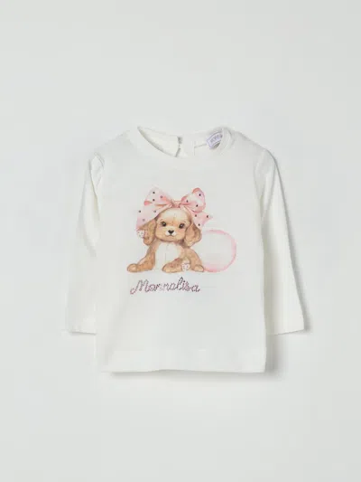 Monnalisa Babies' T-shirt  Kids Color Yellow Cream In White