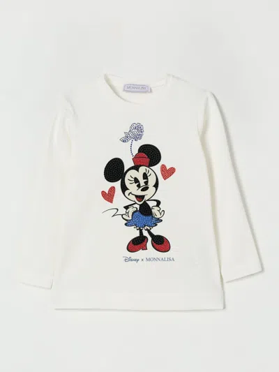 MONNALISA T-SHIRT MONNALISA KIDS COLOR YELLOW CREAM,H30321090