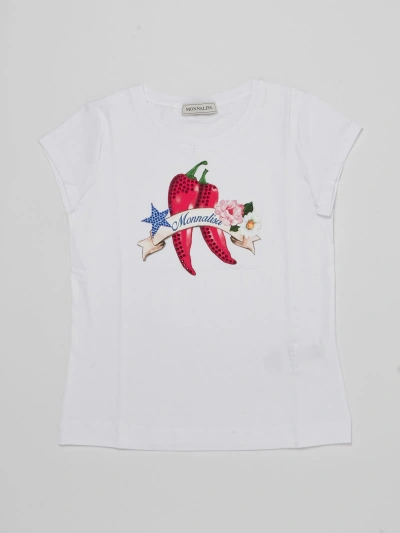 Monnalisa Kids' T-shirt T-shirt In Bianco