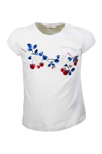 Monnalisa Kids' T-shirt In White