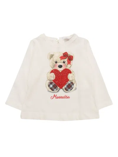 Monnalisa Kids' T-shirt In White