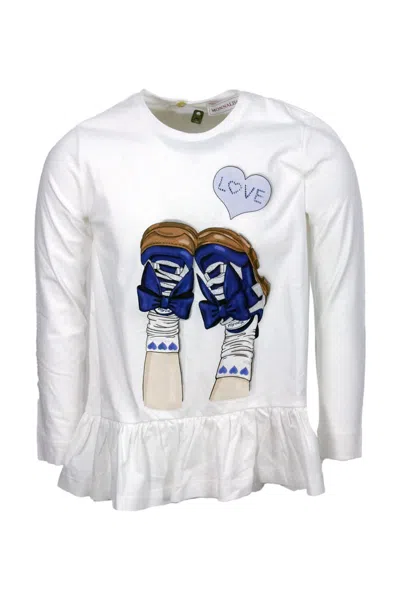 Monnalisa Kids' T-shirt In White