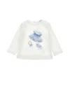 Monnalisa T-shirt With Dress Print In White