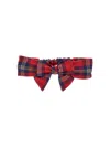 Monnalisa Tartan Bow Headband In Multi
