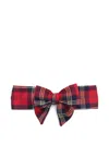 Monnalisa Tartan-check Hairband In Red