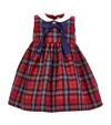 Monnalisa Tartan Dress In Red