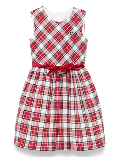 MONNALISA TARTAN DRESS