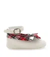 Monnalisa Tartan Collar In White