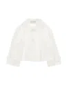 Monnalisa Technical Fabric Jacket In White