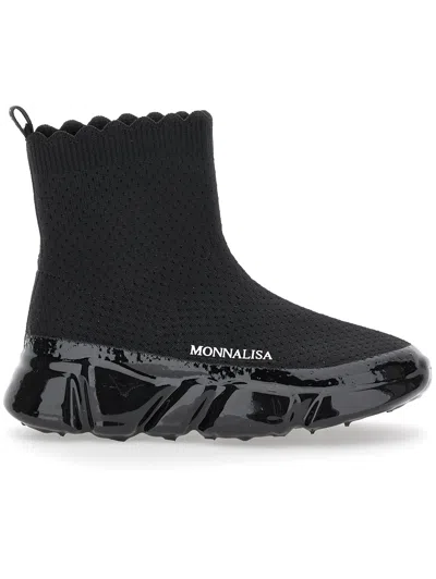 Monnalisa Kids'   Technical Jump Shoes In Black