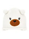 Monnalisa Teddy Bear Hat With Ears In Cream