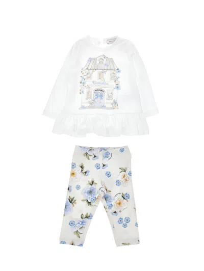 Monnalisa Kids'   Teddy Bear House Set In White