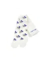 Monnalisa Teddy Bear Pattern Socks In White