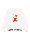 Monnalisa Teddy Bear-print T-shirt In White