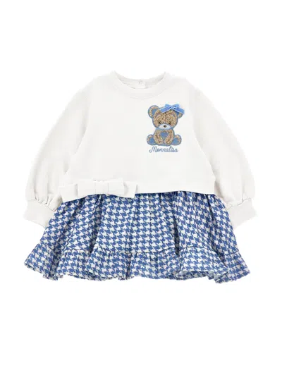 Monnalisa Kids'  Teddy Bear Sweatshirt Dress In Multi