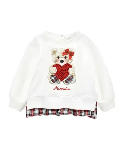MONNALISA TEDDY BEAR SWEATSHIRT