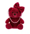 Monnalisa Teddy Bear Top-handle Bag In Red