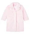 Monnalisa Teddy Coat In Pink