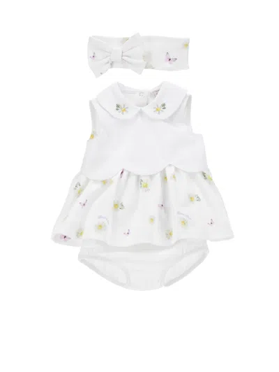 Monnalisa Kids'   Three-piece Daisy Set In White