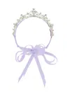 Monnalisa Tiara In Rhinestones And Bezels In Wisteria