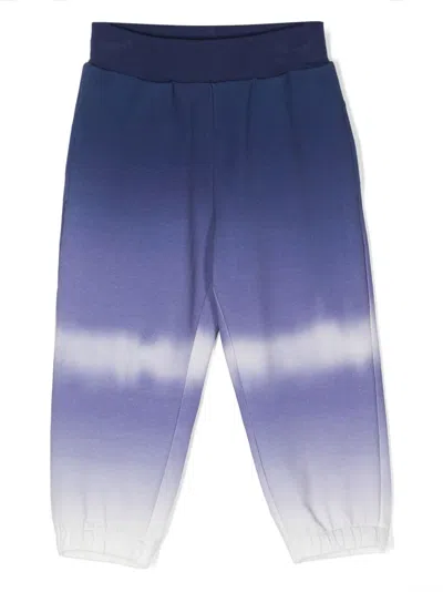 Monnalisa Kids' Tie Dye-print Elasticated-ankle Trousers In Blue
