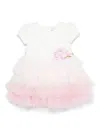 Monnalisa Tiered Dress In Pink
