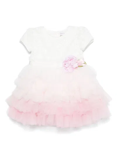Monnalisa Babies' Tiered Dress In Pink