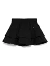 Monnalisa Tiered Skort In Black