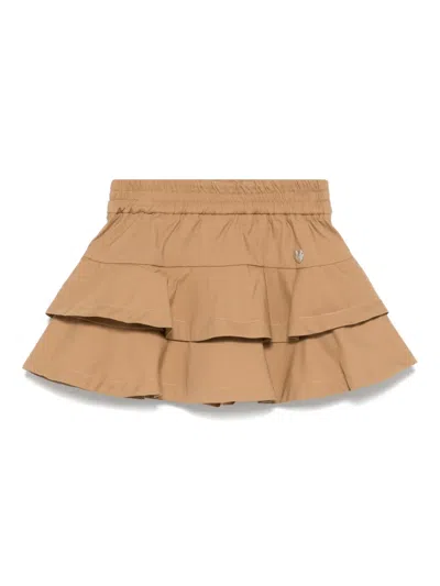 Monnalisa Kids' Tiered Skort In Tabak