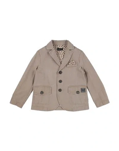 Monnalisa Babies'  Toddler Boy Blazer Beige Size 6 Cotton