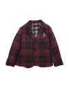 Monnalisa Toddler Boy Blazer Brick Size 6 Polyester, Cotton, Acrylic, Virgin Wool In Multi