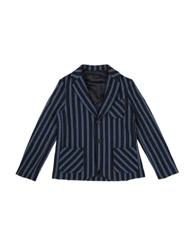 Monnalisa Babies'  Toddler Boy Blazer Midnight Blue Size 6 Cotton, Polyester, Viscose, Polyamide