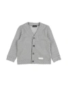 Monnalisa Toddler Boy Cardigan Grey Size 3 Cotton In Grey