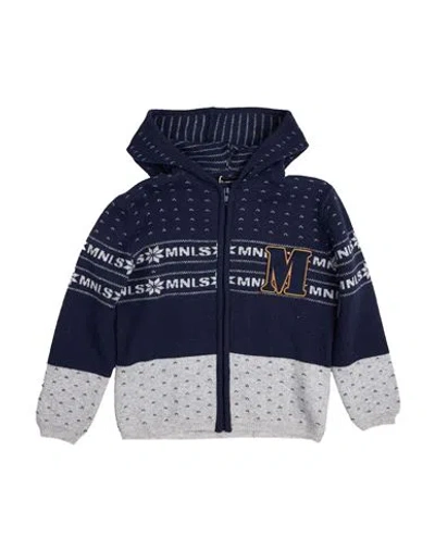 Monnalisa Babies'  Toddler Boy Cardigan Navy Size 6 Wool, Polyamide, Viscose, Cashmere In Blue