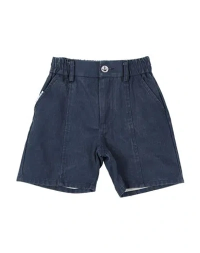 Monnalisa Babies'  Toddler Boy Denim Shorts Navy Size 6 Cotton In Blue