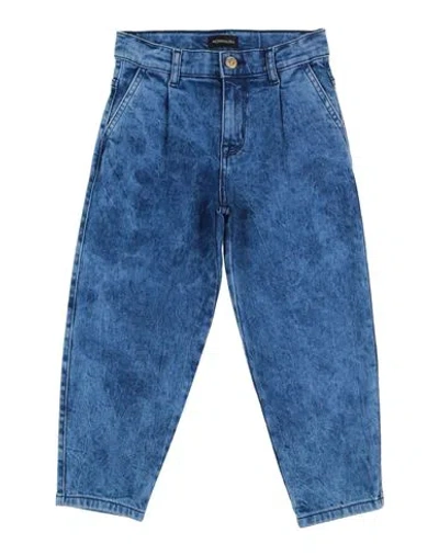 Monnalisa Babies'  Toddler Boy Jeans Blue Size 4 Cotton, Elastane