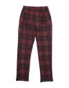 Monnalisa Toddler Boy Pants Charcoal Size 6 Polyester, Cotton, Acrylic, Virgin Wool In Burgundy