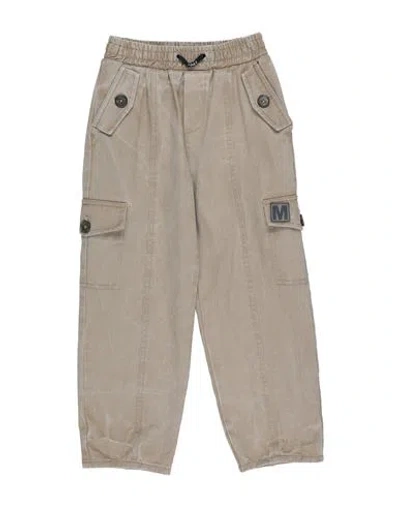 Monnalisa Babies'  Toddler Boy Pants Khaki Size 6 Cotton In Beige